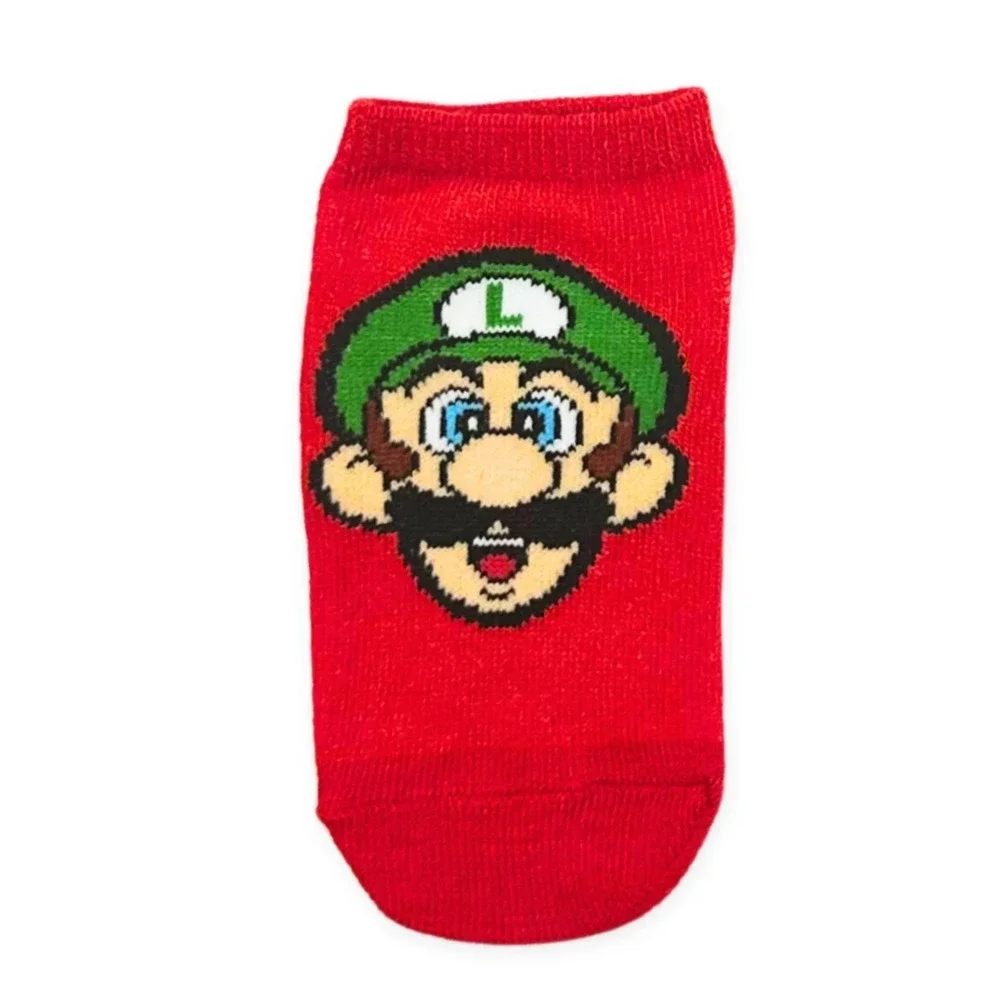 NEW Super Mario Boys No-Show Socks Size S 12-Pack Shoe Size 4 1/2 - 8‎ 1/2